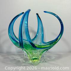 MaxSold Auction: Vintage Chalet or Lorraine Hand-blown Art Glass Spike & Curl Bowl - Newmarket (Ontario, Canada) SELLER MANAGED Reseller Online Auction - Lundys Lane