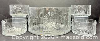 MaxSold Auction: Vintage MCM Iittala Finland Floral Design 5pc Fruit/Salad Bowls Design by Oiva Toikka  - Newmarket (Ontario, Canada) SELLER MANAGED Reseller Online Auction - Lundys Lane