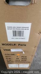 MaxSold Auction: Daymak Paris Deluxe - 500W 48V Low-Step E-Bike w/Pedal Assist - Orange - (See description & pics) (233) - Toronto (Ontario, Canada) SELLER MANAGED Estate Sale Online Auction - Curity Avenue