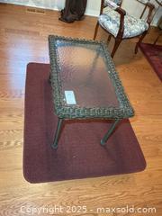MaxSold Auction: Wicker Table And Rug A - Kingston (Ontario, Canada) PARTNER MANAGED Estate Sale Online Auction - Roosevelt Drive