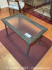MaxSold Auction: Wicker Table And Rug A - Kingston (Ontario, Canada) PARTNER MANAGED Estate Sale Online Auction - Roosevelt Drive