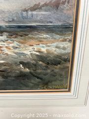MaxSold Auction: Watercolor Seascape Painting  - Cranston (Rhode Island, USA) PARTNER MANAGED Downsizing Online Auction - Elmwood Avenue
