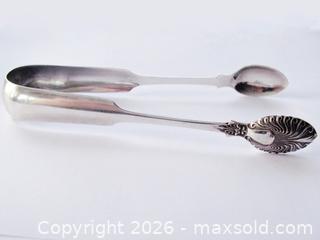 MaxSold Auction: 1837 Scottish Sterling Silver Ice/Sugar Tongs  - Aurora (Ontario, Canada) PARTNER MANAGED Downsizing Online Auction - Murray Drive