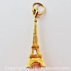 MaxSold Auction: 9K Yellow Gold Eiffel Tower Pendant/Charm  - Aurora (Ontario, Canada) PARTNER MANAGED Downsizing Online Auction - Murray Drive