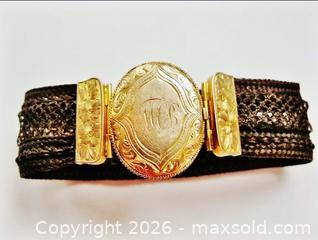 MaxSold Auction: Antique 14K Gold & Hair Mourning Bracelet - Aurora (Ontario, Canada) PARTNER MANAGED Downsizing Online Auction - Murray Drive