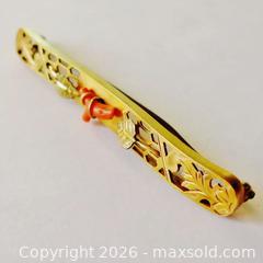 MaxSold Auction: Antique Gold Filled Branch Coral Bar Brooch - Aurora (Ontario, Canada) PARTNER MANAGED Downsizing Online Auction - Murray Drive