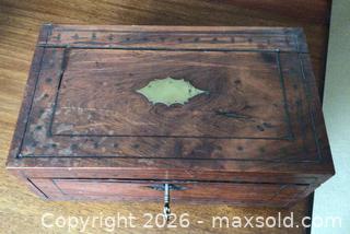 MaxSold Auction: Antique Writing Slope Portable Desk  - Aurora (Ontario, Canada) PARTNER MANAGED Downsizing Online Auction - Murray Drive