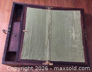 MaxSold Auction: Antique Writing Slope Portable Desk  - Aurora (Ontario, Canada) PARTNER MANAGED Downsizing Online Auction - Murray Drive