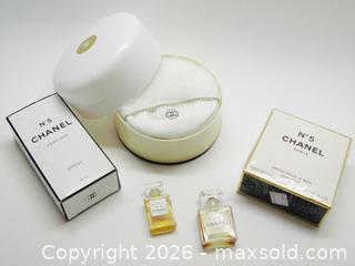 MaxSold Auction: Chanel No. 5 Fragrance, Soap, Dusting Powder  - Aurora (Ontario, Canada) PARTNER MANAGED Downsizing Online Auction - Murray Drive
