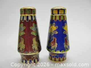 MaxSold Auction: Cloisonne Vase, Two Salt & Pepper Shakers  - Aurora (Ontario, Canada) PARTNER MANAGED Downsizing Online Auction - Murray Drive