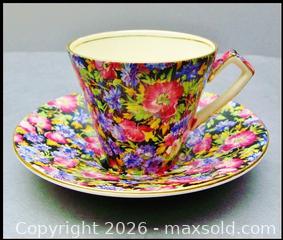 MaxSold Auction: Four Royal Winton Vintage 'Majestic' Chintz Cup And Saucer Sets - Aurora (Ontario, Canada) PARTNER MANAGED Downsizing Online Auction - Murray Drive