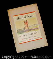 MaxSold Auction: John Steinbeck "THE RED PONY" 1st illustrated Edition 1945 - Aurora (Ontario, Canada) PARTNER MANAGED Downsizing Online Auction - Murray Drive