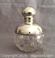 MaxSold Auction: Large Crystal and Sterling Perfume Bottle  - Aurora (Ontario, Canada) PARTNER MANAGED Downsizing Online Auction - Murray Drive