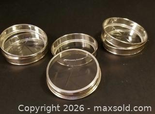 MaxSold Auction: Set of 6 Birks Sterling Coasters  - Aurora (Ontario, Canada) PARTNER MANAGED Downsizing Online Auction - Murray Drive