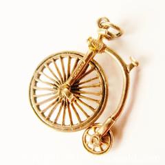 MaxSold Auction: Solid 9K Gold Penny Farthing Bicycle Charm/Pendant  - Aurora (Ontario, Canada) PARTNER MANAGED Downsizing Online Auction - Murray Drive