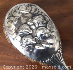 MaxSold Auction: Sterling Silver Hand Brush with Angels 1901 - Aurora (Ontario, Canada) PARTNER MANAGED Downsizing Online Auction - Murray Drive