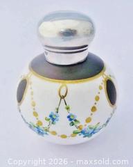 MaxSold Auction: Victorian Hand Painted Miniature Porcelain Perfume Bottle With Hallmarked Sterling Silver Cap - Aurora (Ontario, Canada) PARTNER MANAGED Downsizing Online Auction - Murray Drive