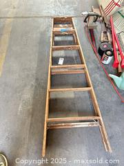 MaxSold Auction: 6 ft Wooden Single-Section Straight Ladder - A - Allentown (Pennsylvania, USA) SELLER MANAGED Moving Online Auction -  South Fulton Street