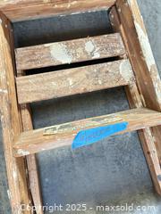 MaxSold Auction: 6 ft Wooden Single-Section Straight Ladder - A - Allentown (Pennsylvania, USA) SELLER MANAGED Moving Online Auction -  South Fulton Street