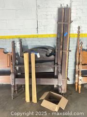 MaxSold Auction: Antique Victorian-Style Twin Bed Frames, Solid Wood, Set of 2 - B - Allentown (Pennsylvania, USA) SELLER MANAGED Moving Online Auction -  South Fulton Street