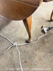 MaxSold Auction: Drop-Leaf Side Table, Traditional Wood Veneer, Medium Brown - B - Allentown (Pennsylvania, USA) SELLER MANAGED Moving Online Auction -  South Fulton Street