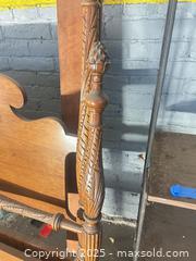 MaxSold Auction: Full/Double Solid Hardwood Bed Frame with Turned Posts - B - Allentown (Pennsylvania, USA) SELLER MANAGED Moving Online Auction -  South Fulton Street