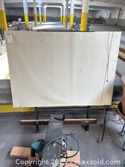 MaxSold Auction: Large Portable Drafting Table on Metal Stand - B - Allentown (Pennsylvania, USA) SELLER MANAGED Moving Online Auction -  South Fulton Street