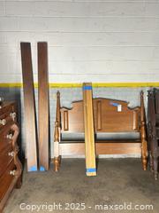 MaxSold Auction: Mid-Century Solid Hardwood Wood Bed Set, Medium Walnut - B - Allentown (Pennsylvania, USA) SELLER MANAGED Moving Online Auction -  South Fulton Street