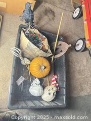 MaxSold Auction: Mixed Halloween Decoration Lot in Plastic Tote - A - Allentown (Pennsylvania, USA) SELLER MANAGED Moving Online Auction -  South Fulton Street