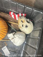 MaxSold Auction: Mixed Halloween Decoration Lot in Plastic Tote - A - Allentown (Pennsylvania, USA) SELLER MANAGED Moving Online Auction -  South Fulton Street