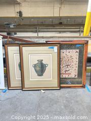 MaxSold Auction: Set of 3 Framed Wall Art Prints – Vessels, Botanical & Bird - A - Allentown (Pennsylvania, USA) SELLER MANAGED Moving Online Auction -  South Fulton Street