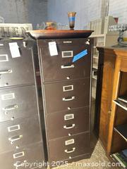 MaxSold Auction: Shaw-Walker 4-Drawer Vertical Lateral Metal Filing Cabinet, Dark Brown - B - Allentown (Pennsylvania, USA) SELLER MANAGED Moving Online Auction -  South Fulton Street