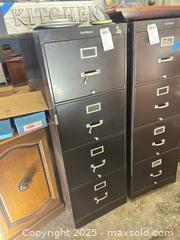 MaxSold Auction: Shaw-Walker Metal Tall Vertical Filing Cabinet, Dark Brown - B - Allentown (Pennsylvania, USA) SELLER MANAGED Moving Online Auction -  South Fulton Street