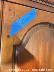 MaxSold Auction: Solid Wood Entertainment Center with Shelves & Cable Access C - Allentown (Pennsylvania, USA) SELLER MANAGED Moving Online Auction -  South Fulton Street