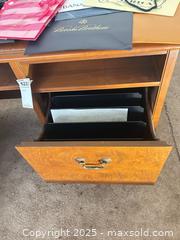 MaxSold Auction: Wood Office Desk/Credenza with Left File Pedestal, 69 x 21.25 x 30 in - C - Allentown (Pennsylvania, USA) SELLER MANAGED Moving Online Auction -  South Fulton Street