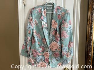 MaxSold Auction: Alfred Dunner Floral Blazer – Size 12 – Made in USA - London (Ontario, Canada) PARTNER MANAGED Downsizing Online Auction - Trillium Crescent