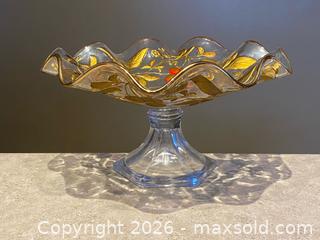 MaxSold Auction: Antique Dugan Goofus Glass Pedestal Bowl – Intaglio Cherry Pattern (Early 1900s) - London (Ontario, Canada) PARTNER MANAGED Downsizing Online Auction - Trillium Crescent