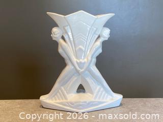 MaxSold Auction: Art Deco–Style White Glazed Ceramic Figural Vase - London (Ontario, Canada) PARTNER MANAGED Downsizing Online Auction - Trillium Crescent