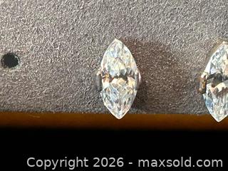 MaxSold Auction: Avon Silvertone Cubic Zirconia Marquise Stud Earrings – In Original Box - London (Ontario, Canada) PARTNER MANAGED Downsizing Online Auction - Trillium Crescent