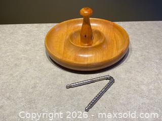 MaxSold Auction: Baribocraft Wooden Nut Bowl with Nutcracker – Made in Canada - London (Ontario, Canada) PARTNER MANAGED Downsizing Online Auction - Trillium Crescent