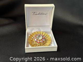 MaxSold Auction: BSK Signed Sunburst Brooch Pendant - London (Ontario, Canada) PARTNER MANAGED Downsizing Online Auction - Trillium Crescent