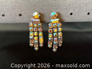 MaxSold Auction: Chandelier Drop Sherman Aurora Borealis Earrings - London (Ontario, Canada) PARTNER MANAGED Downsizing Online Auction - Trillium Crescent