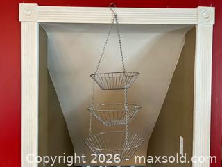 MaxSold Auction: Chrome Metal Tiered Hanging Basket - London (Ontario, Canada) PARTNER MANAGED Downsizing Online Auction - Trillium Crescent