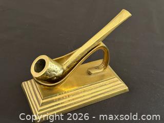 MaxSold Auction: Decorative Brass Pipe with Brass Stand  - London (Ontario, Canada) PARTNER MANAGED Downsizing Online Auction - Trillium Crescent