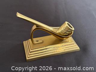 MaxSold Auction: Decorative Brass Pipe with Brass Stand  - London (Ontario, Canada) PARTNER MANAGED Downsizing Online Auction - Trillium Crescent