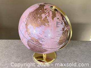 MaxSold Auction: Decorative Pink & Gold World Globe - London (Ontario, Canada) PARTNER MANAGED Downsizing Online Auction - Trillium Crescent