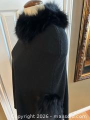 MaxSold Auction: Dolce Cabo Los Angeles Fur-Trim Sleeveless Poncho Small - London (Ontario, Canada) PARTNER MANAGED Downsizing Online Auction - Trillium Crescent