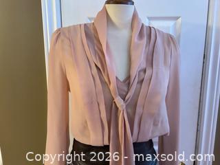 MaxSold Auction: Double Zero Two-Piece Outfit – Sheer Blouse & Tweed Skirt – Size M - London (Ontario, Canada) PARTNER MANAGED Downsizing Online Auction - Trillium Crescent
