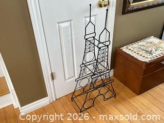 MaxSold Auction: Eiffel Tower Wine Rack – Holds 6 Bottles - London (Ontario, Canada) PARTNER MANAGED Downsizing Online Auction - Trillium Crescent