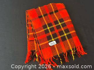 MaxSold Auction: Faribo Wool Plaid Blanket – Fluff-Loomed, Red Plaid with Fringe - London (Ontario, Canada) PARTNER MANAGED Downsizing Online Auction - Trillium Crescent